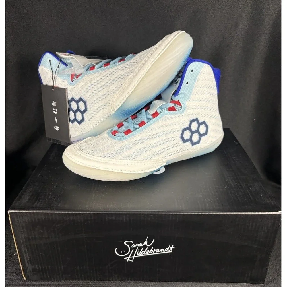 Rudis Sarah Hildebrandt USA Wrestling Shoes Women’s 8 Men’s 6.5 Patriotic Train